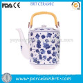 Blue and white 3.6L large ceramic tea pot
